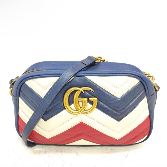 Gucci Calfskin Matelasse GG Marmont Chain Shoulder - Picture 1 of 8